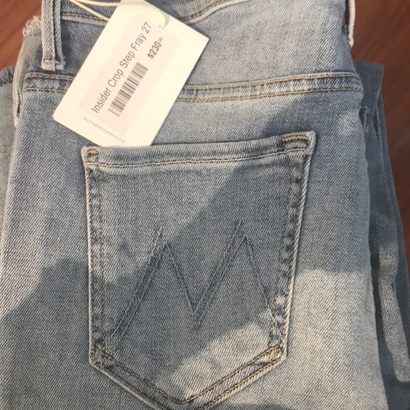 Mother- Inside Crop Step Fray in Chatterbox. - Picture 4 of 6